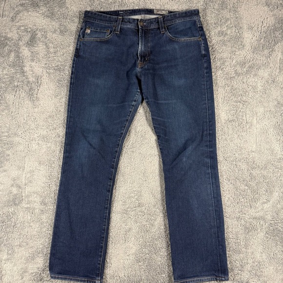 Ag Adriano Goldschmied Other - Adriano Goldschmied Everett Slim Straight Dark Blue Jeans Stretch Mens 34x34